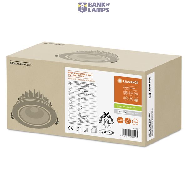 SPOT ADJUST DALI 8 W 4000 K IP20 WT image 3