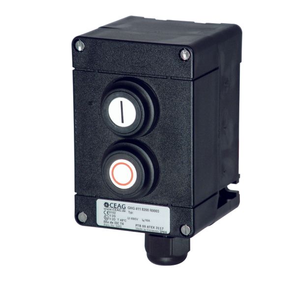 T0-1-8214/I1 Changeoverswitches, T0, 20 A, surface mounting, 1 contact unit(s), Contacts: 2, 45 °, momentary, With 0 (Off) position, with spring-return from both d image 410