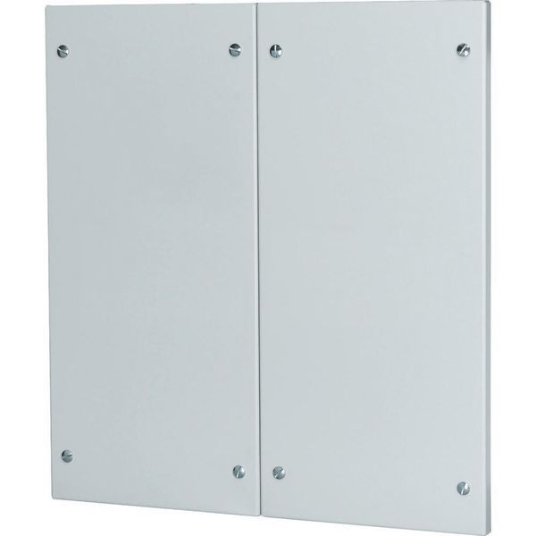 XMC060802 Snap-on cover, closed, HxW=650x800mm, divided, grey image 2