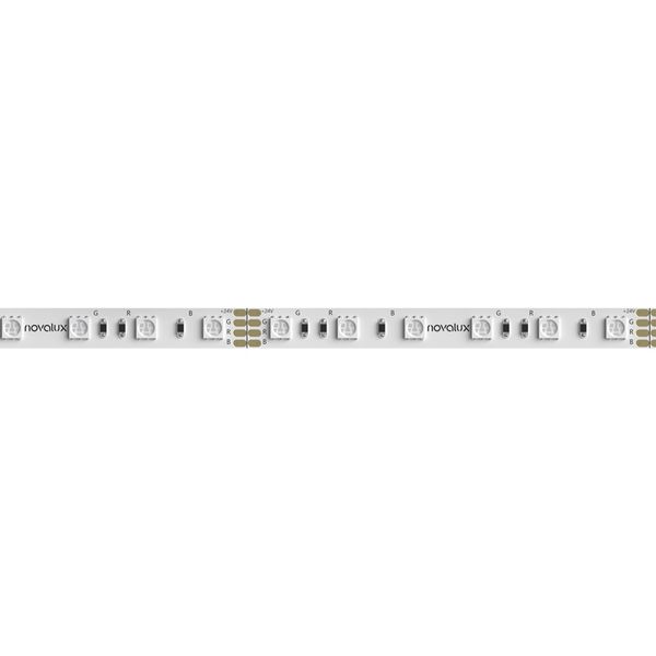STRIP LED: 14,4W/M-24V-5M-RGB-IP65 image 1