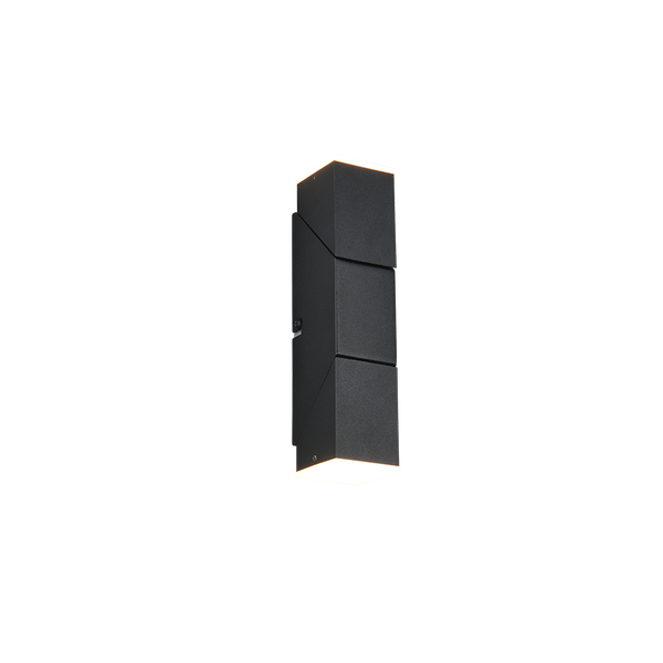 Raglan LED wall lamp 2-pc matt black image 1