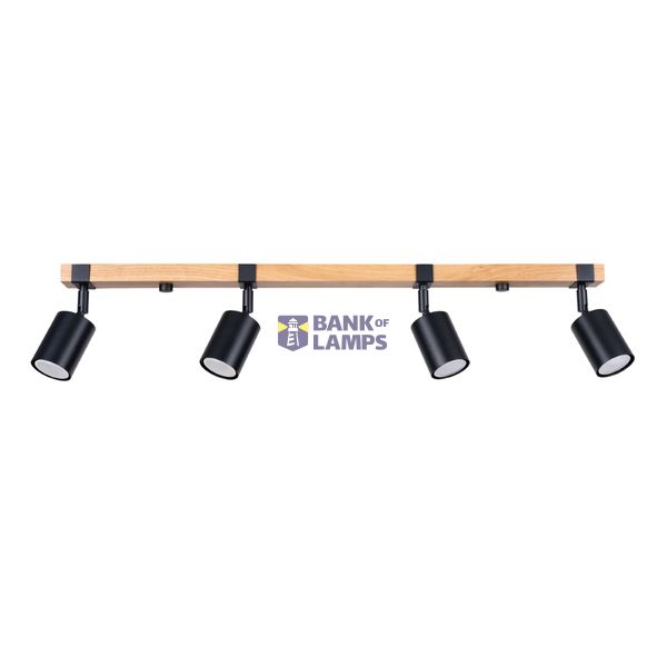 Ceiling lamp FAGER 4L black image 1