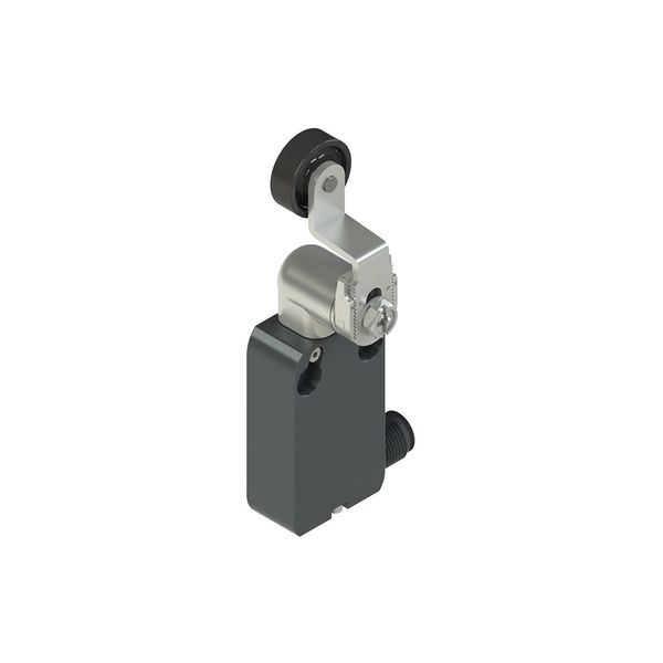 Modular prewired switch with adjustable shaped metal revolving lever diam. 20 roller image 1