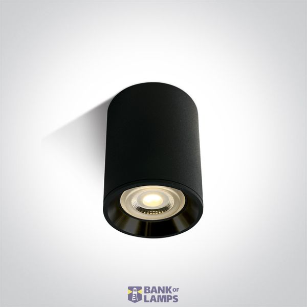 BLACK GU10 10W BLACK REFLECTOR DARK LIGHT image 1