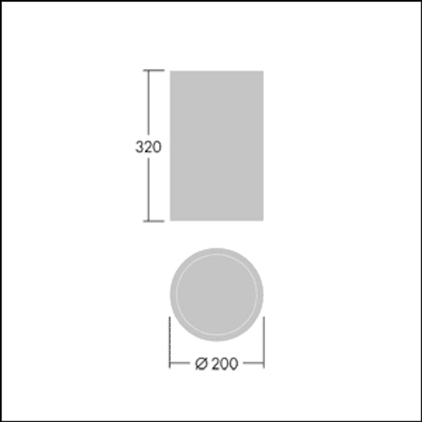 CESAR AMP L CEI 1L930XB HFX ANT - LED wall mounted luminaire image 2