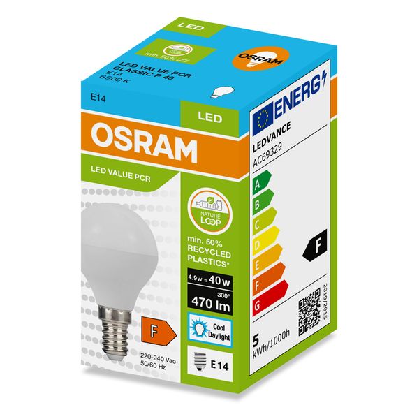 LEDPCRCLP40 4,9W/865 230VFR E14 FS1OSRAM image 2