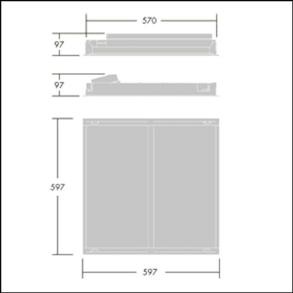 IQ WAVE LED3100-840 HFIX E3 Q597 MRE - Recessed LED luminaire image 3