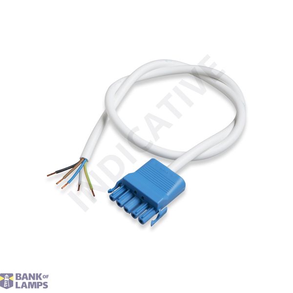 Cable set 5p socket 5x1,5mm� HF blue 6m image 1