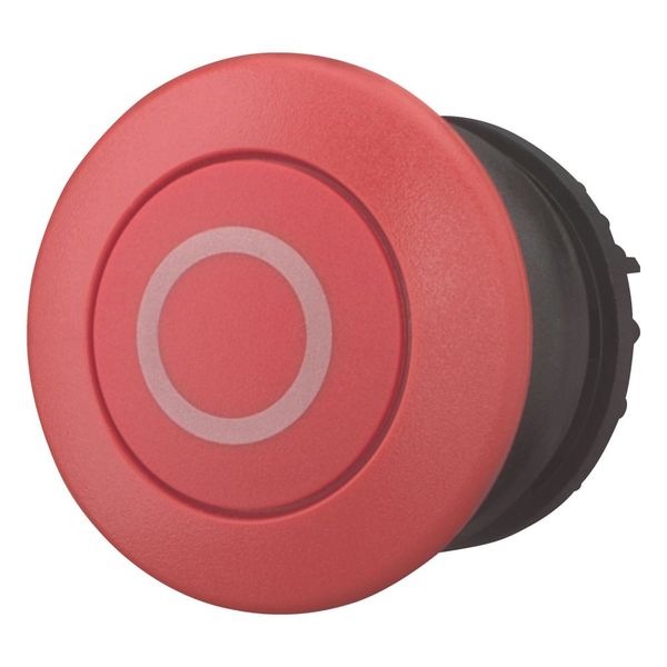 M22S-DRP-R-X0 Mushroom actuator, RMQ-Titan, Mushroom, maintained, Mushroom red, red, inscribed, Bezel: black image 6