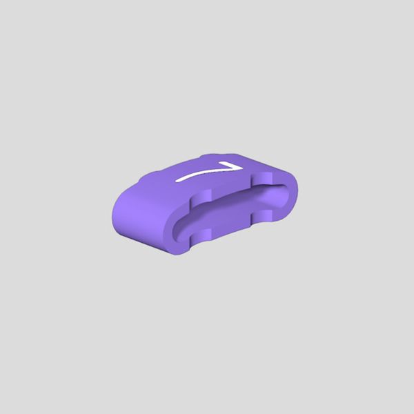 CableLine, Conductor and cable markers, 10 - 317 mm, 4 x 11.3 mm, violet image 1