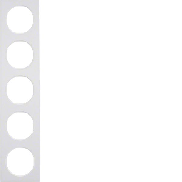 Frame 5gang, R.3, p. white glossy image 1