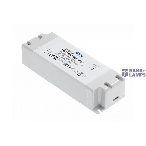 LED POWER SUPPLY PRO 24V, 80W, input 220-240VAC, IP20, exc. 181x63x40mm image 1