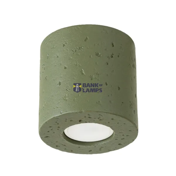 Ceiling lamp ORBIS concrete olive green image 1