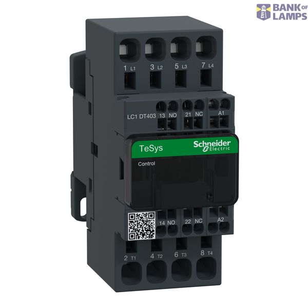 CONTACTOR 40A 4P AC1 48V AC PR. TERMINALS (LC1DT403E7) image 1
