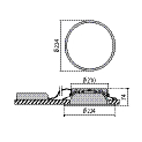 DL ROUND MAXI 19 C/EW 840 ALU DALI image 4