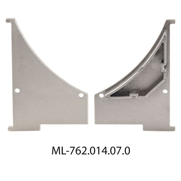 End cap without hole for SQ left, silver color, 1 pc image 1