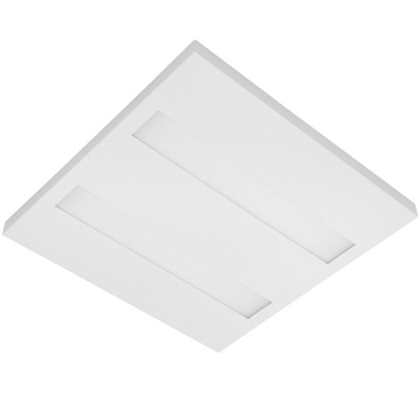 MODUS G, 2x LED  , square, 650mm,  prizmatic cover, surface, LED 840, 700mA not dimable, emergency pack image 1