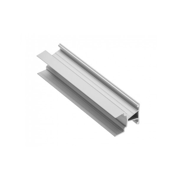 Profile GLAX MINI for LED strip, end, double-sided, for plate 18 mm, 3 m image 1