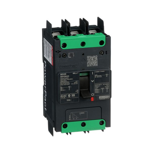 MCCB 14KA 600Y/347V UL 25A 3P TERMINAL image 1