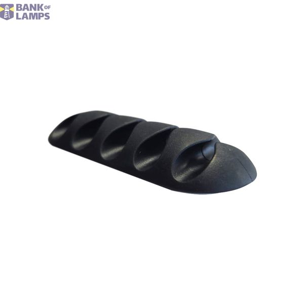 Self-adhesive cable holder UKSO-5, 5xØ6mm, color: black image 1