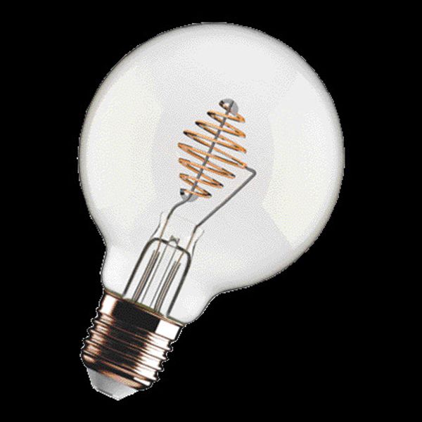 LED Metal Spiral G95 E27 5.5W 2700K Clear image 2