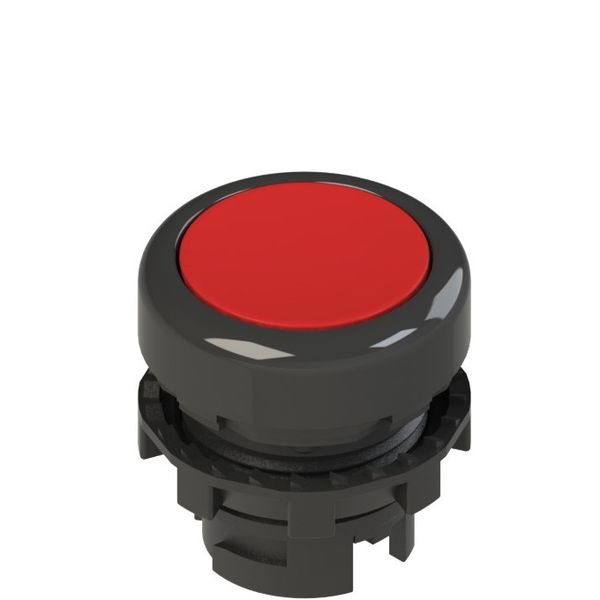 Spring-return red flush pushbutton image 1