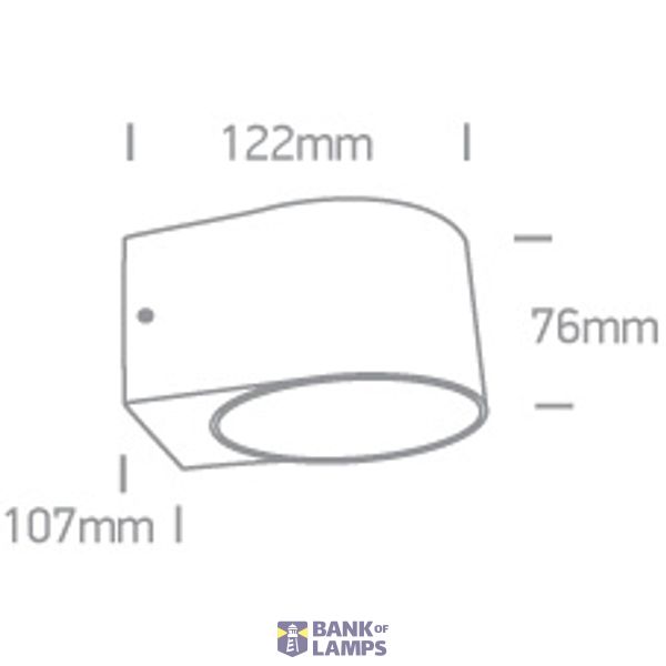 ANTHRACITE COB 6W WW IP65 230V image 2