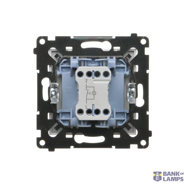 LED light indicator - red light, anthracite, metalic image 1