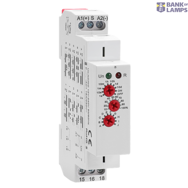Multifunction Time Relay, 10 Functions, AC/DC 12–240V, 1×SPDT image 1