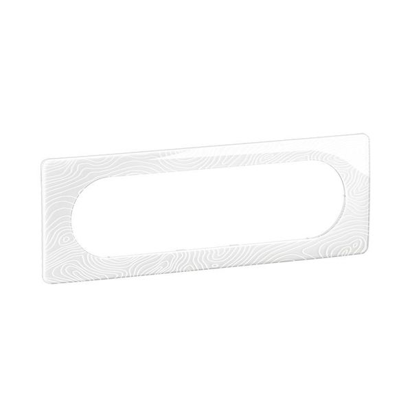 PLATE 3G LARGE RELIEFED WHITE image 2