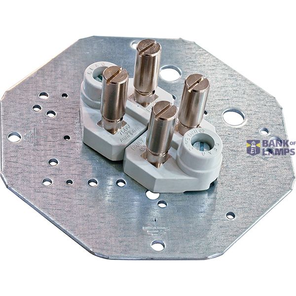 MOUNTING PLATE WITH 4X4MM TERMINALS BC31 image 1