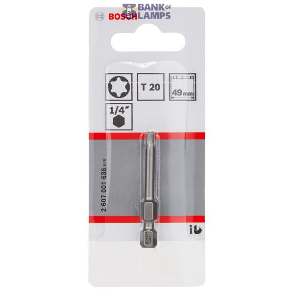 Screwdriver bit Extra Hard T20, 49 mm 1 pcs. image 1