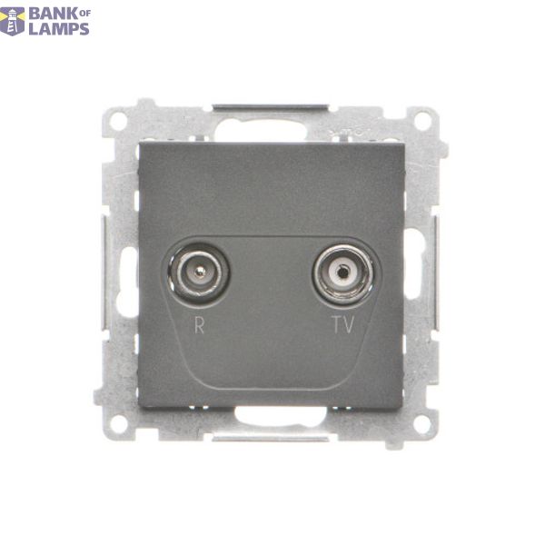 RTV final aerial socket, separated, module, graphite mat image 1