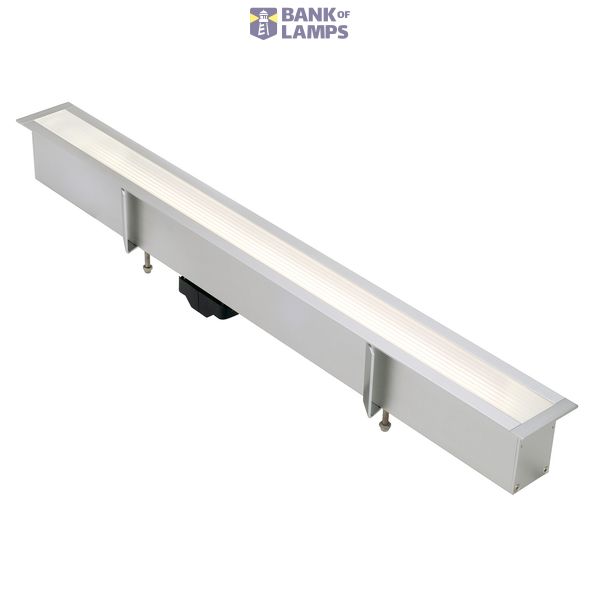 T5-BAR recessed light, rectangular, alu anodised, 1xT5 24W image 1