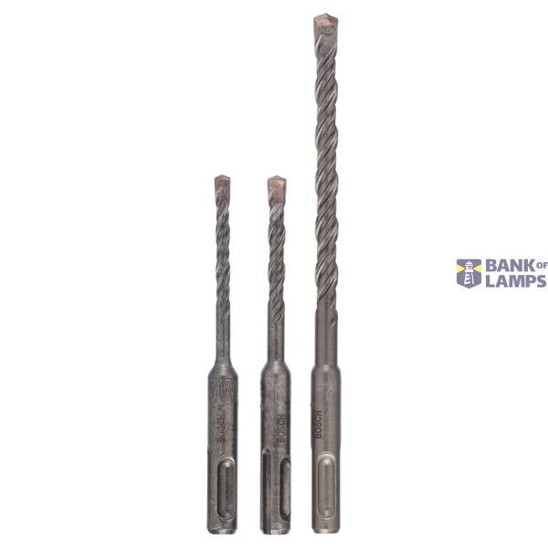 3-piece SDS plus-5 hammer drill bit set 5/6/8 mm image 1