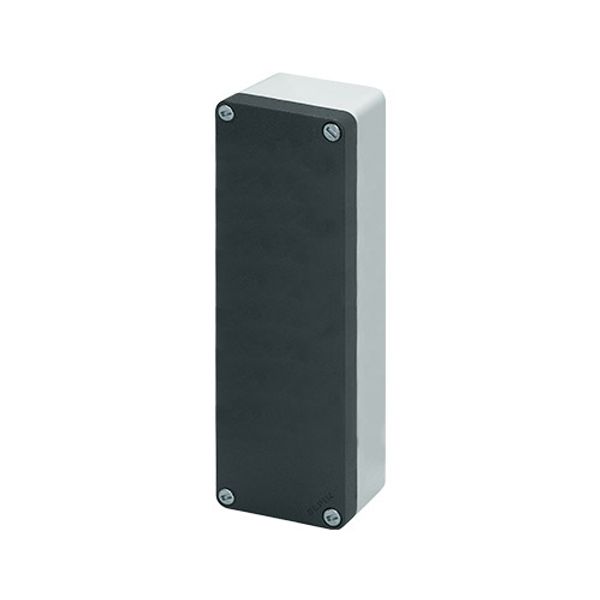 Aluminium push-button enclosure M10 85x260x65, undrilled, without cable entry image 1