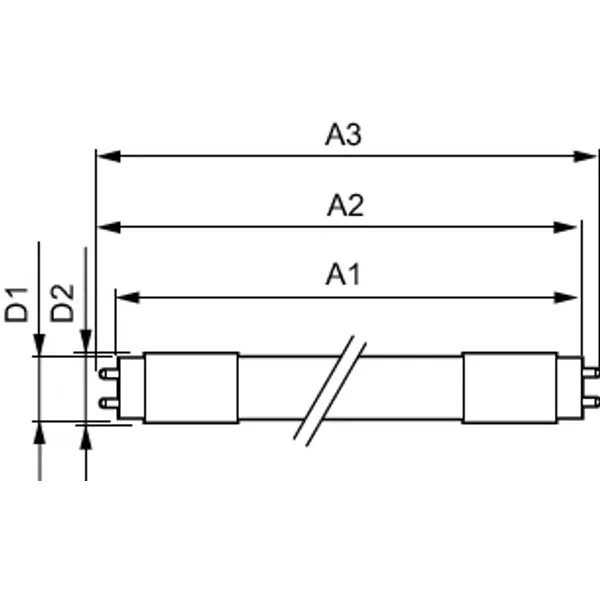 MAS LEDtube 1500mm UO 20W 830 T8 EELC image 4