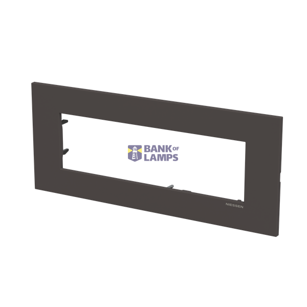 Frame - 1-gang / 7-modules - Niessen logo - Anthracite image 3