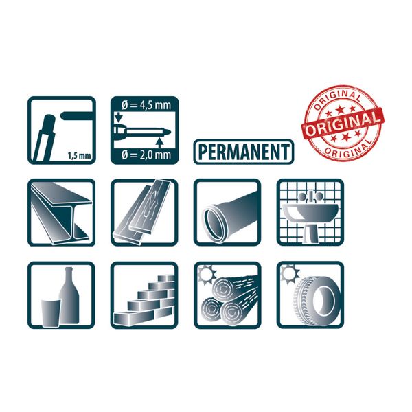 Pica 150/41 Deep Hole Marker Blue image 1