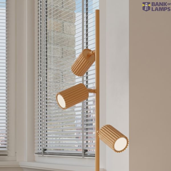 Floor lamp KARBON 3 golden image 6