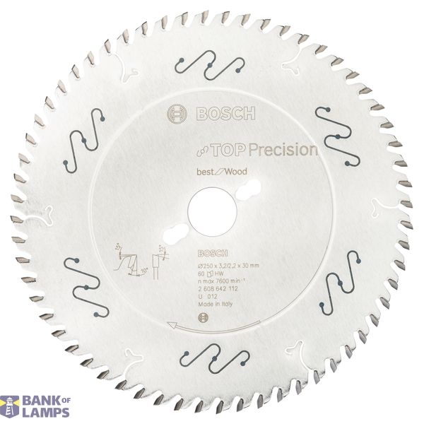 Top Precision Best for Wood circular saw blade 250 x 30 x 3,2 mm, 60 image 1
