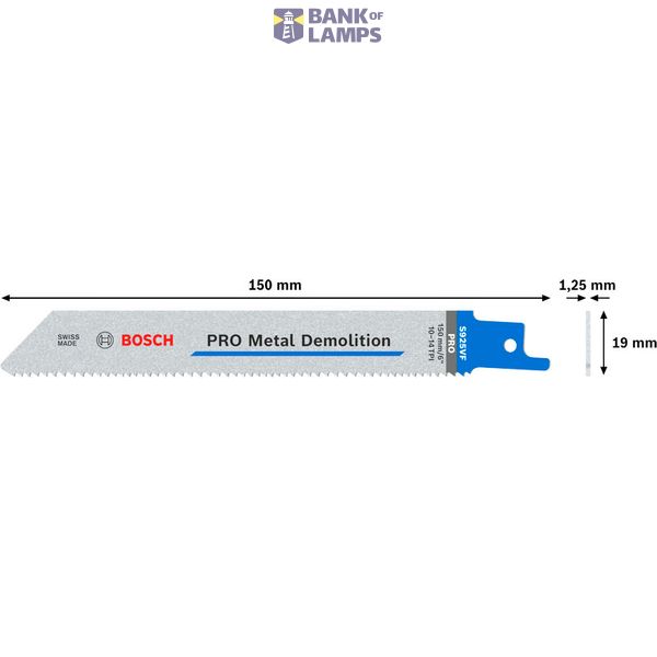 PRO Metal S925VF Demolition Reciprocating Saw Blade 5 pcs. image 3