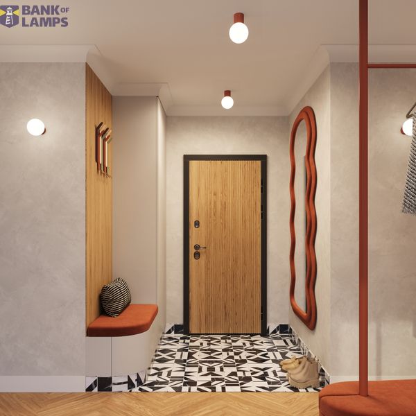 Wall lamp HALO red ochra IP44 image 5