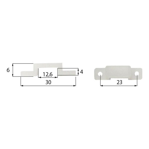 Clip for fixing LED strips IP68 image 1