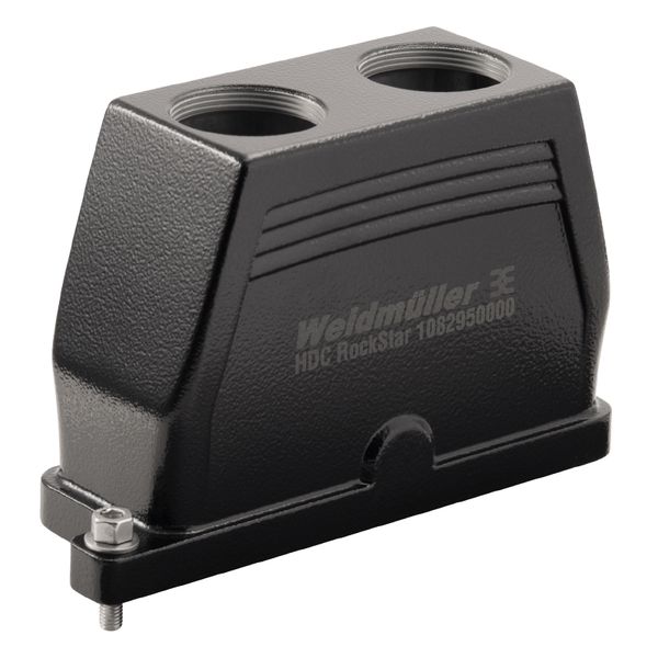 HDC enclosures, Size: 6, Protection degree: IP66, IP68, IP69, in plugged condition, Plug housing, Clamping yoke connection, Standard, Size of cable entries: PG 21 image 1