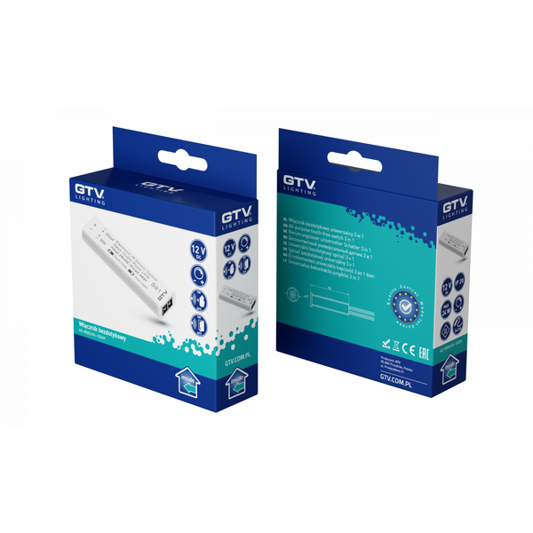 Touch switch 3in1, max. 24-48 W, DC12-24V, white image 2