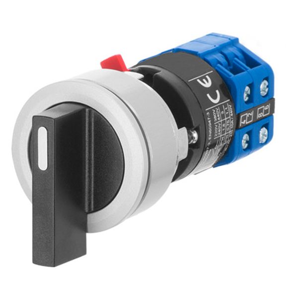 Long lever rotary selector switch, 4-position, 10A, diagram SC401 image 1