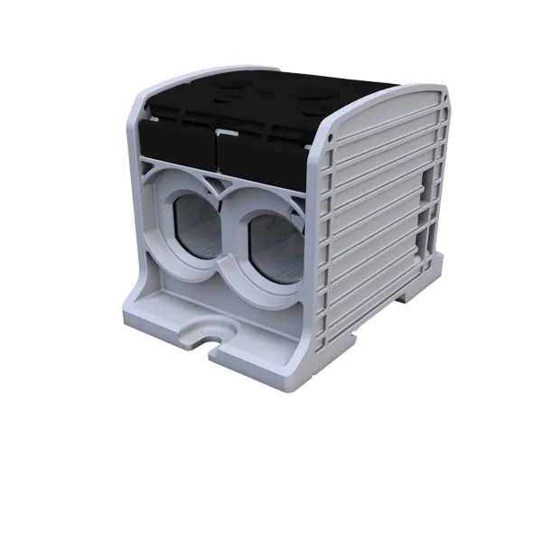 STB 185-2 Rail-mounted terminal block Al/Cu 87820 SIMBLOCK black image 1