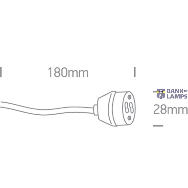 GU10 SOCKET 18cm CABLE image 2