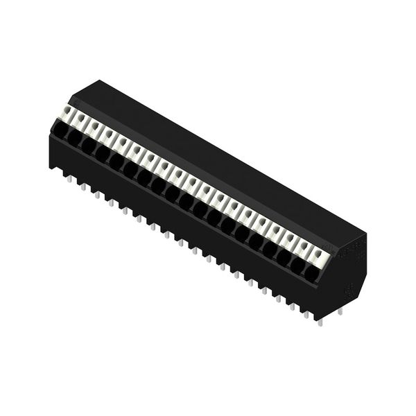 Printed circuit board terminals, 3.50 mm, Number of poles: 19, 135°, Solder pin length (l): 3.5 mm, black, PUSH IN with actuator, Clamping range, max. : 1.5 mm², Tube image 2